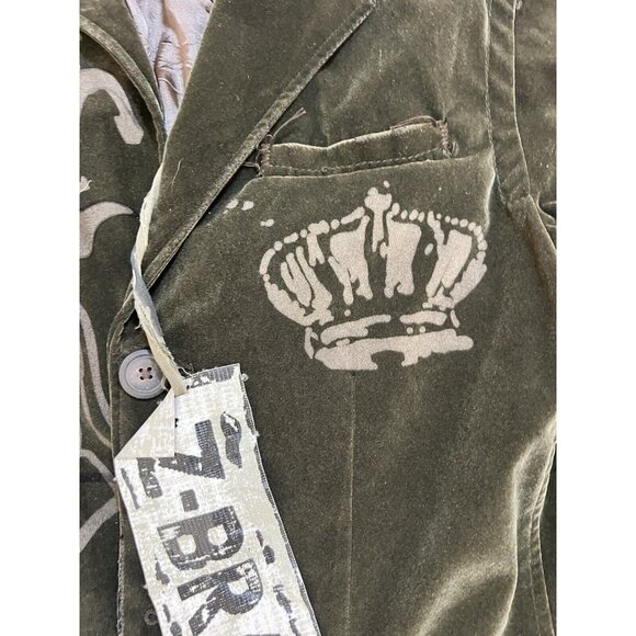 Z BRAND Jacket Blazer Men's Medium Brown Button Velour Sports Coat Rare. - Picture 2 of 12